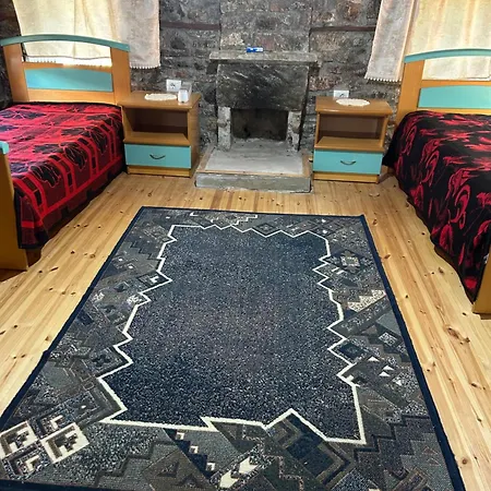 Jani Stone House Fireplace Near Quiet Nature