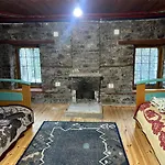 Jani Stone House Fireplace Near Quiet Nature *