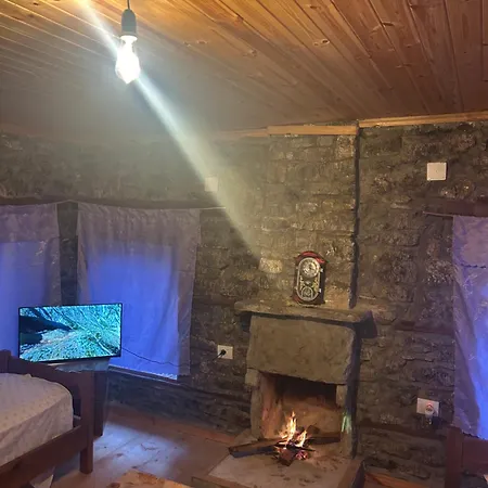 Jani Stone House Fireplace Near Quiet Nature *