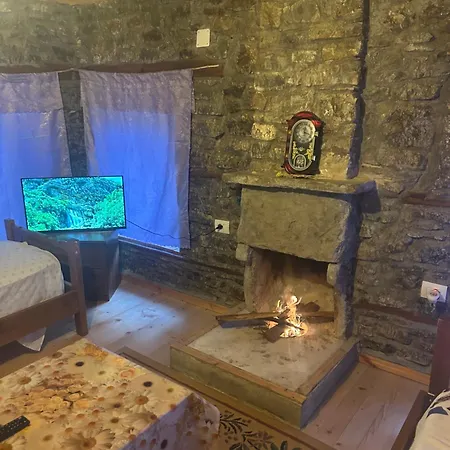 Jani Stone House Fireplace Near Quiet Nature *