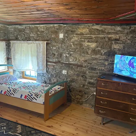 Jani Stone House Fireplace Near Quiet Nature *
